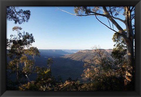 Framed Australia, NSW, Blue Mountains, Jamison Valley Print