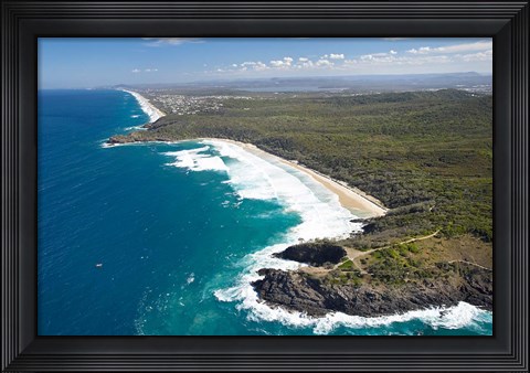 Framed Australia, Queensland, Alexandria Bay, Coastline Print