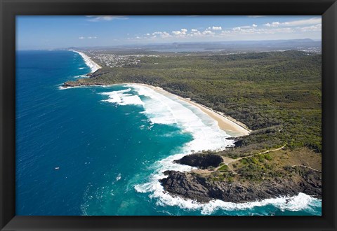 Framed Australia, Queensland, Alexandria Bay, Coastline Print