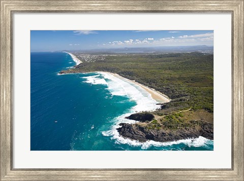Framed Australia, Queensland, Alexandria Bay, Coastline Print