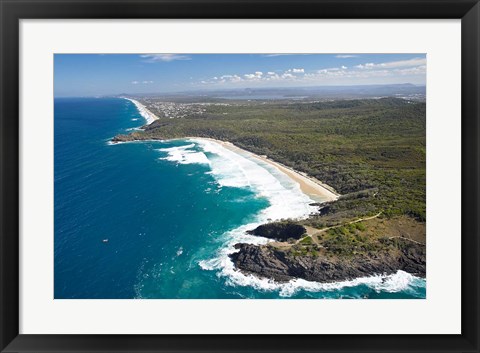 Framed Australia, Queensland, Alexandria Bay, Coastline Print