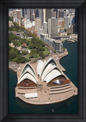 Framed Sydney Opera House, Botanic Gardens, Sydney, Australia Print