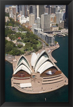 Framed Sydney Opera House, Botanic Gardens, Sydney, Australia Print