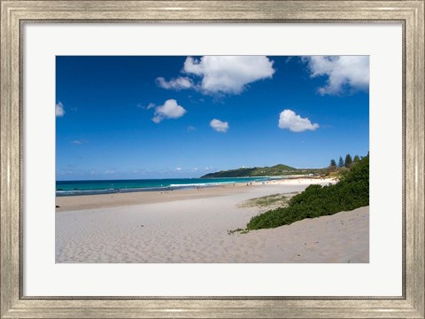 Framed Australia, Byron Bay&#39;s beautiful turquoise beaches Print