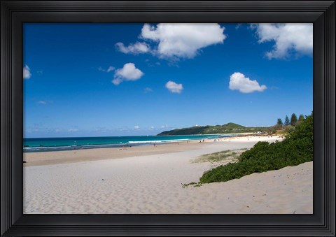 Framed Australia, Byron Bay&#39;s beautiful turquoise beaches Print