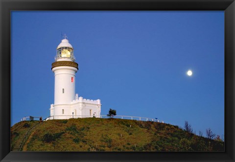 Framed Byron Bay, Australia Lighthouse landmark Print