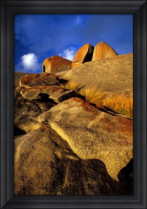 Framed Australia, Kangaroo Island, Rocky Landscape Print