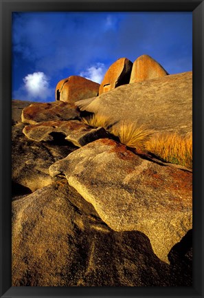 Framed Australia, Kangaroo Island, Rocky Landscape Print