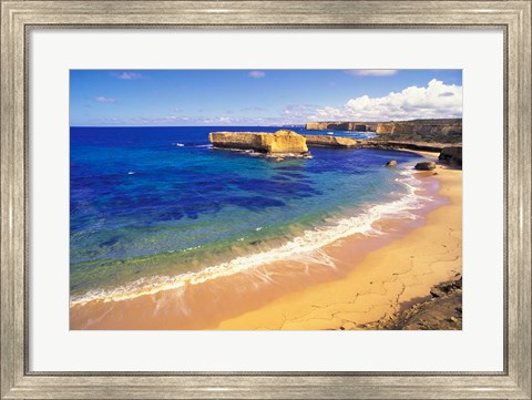 Framed Beach at Sherbrook River, Victoria, Australia Print