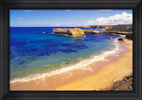 Framed Beach at Sherbrook River, Victoria, Australia Print