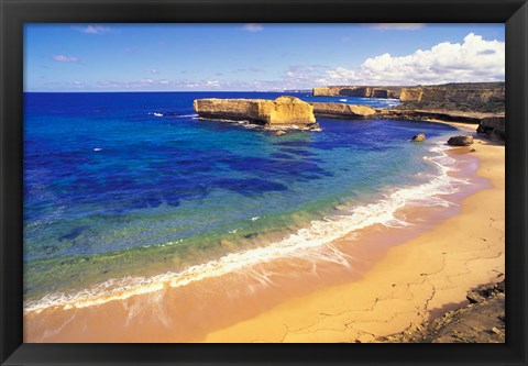 Framed Beach at Sherbrook River, Victoria, Australia Print