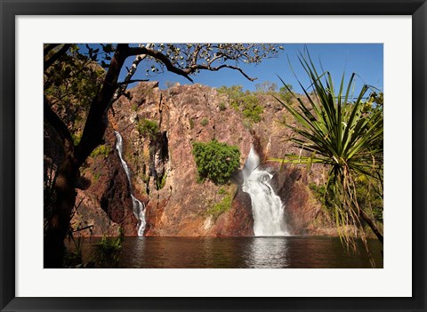 Framed Cascade of Wangi Falls, Litchfield National Park, Northern Territory, Australia Print