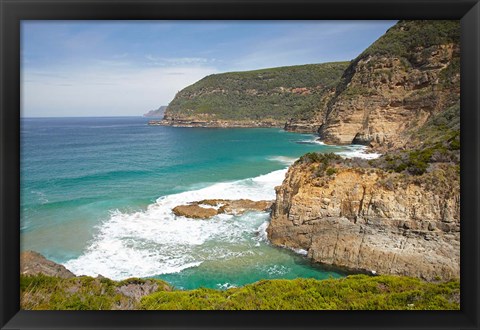 Framed Cliffs at Maingon Bay, Tasman Peninsula, Australia Print