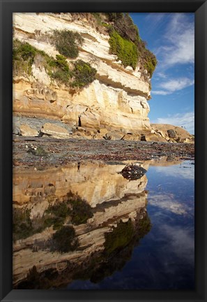 Framed Cliffs of Fossil Bluff, Wynyard, NW Tasmania, Australia Print