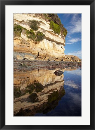 Framed Cliffs of Fossil Bluff, Wynyard, NW Tasmania, Australia Print