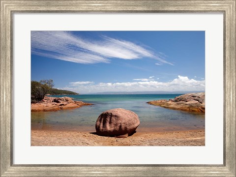 Framed Honeymoon Bay, Coles Bay, Freycinet NP, Australia Print