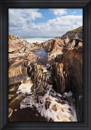 Framed Mouth of Rocky River, Flinders Chase National Park, Kangaroo Island, Australia Print