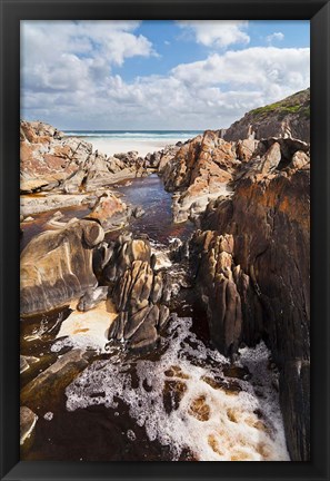 Framed Mouth of Rocky River, Flinders Chase National Park, Kangaroo Island, Australia Print