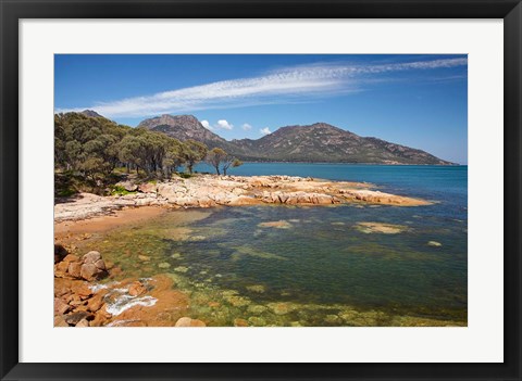 Framed Rocks, Coles Bay, The Hazards, Freycinet, Australia Print