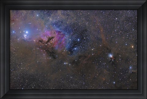 Framed Nebulosity in the Taurus Constellation Print