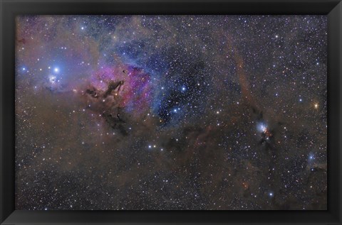 Framed Nebulosity in the Taurus Constellation Print