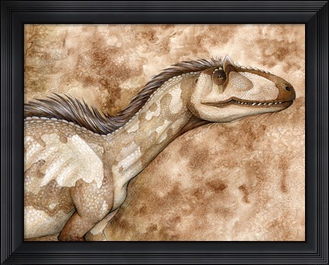 Framed Allosaurus Print