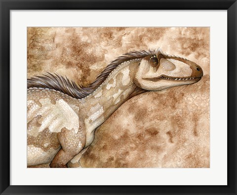 Framed Allosaurus Print