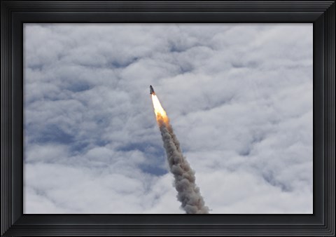 Framed Final Launch of Space Shuttle Atlantis Print