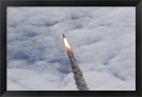 Framed Final Launch of Space Shuttle Atlantis Print