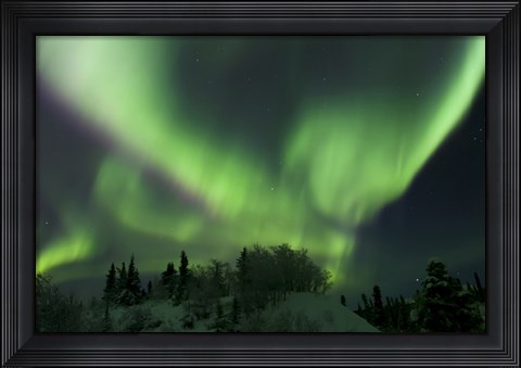 Framed Aurora Borealis Takes Flight Print