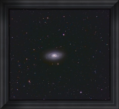 Framed Black Eye Galaxy Print