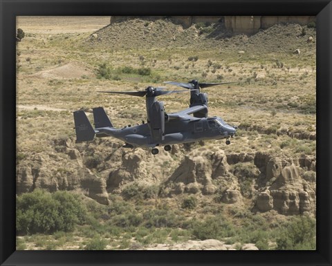 Framed CV-22 Osprey Prepares to Land Print