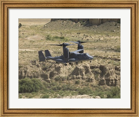 Framed CV-22 Osprey Prepares to Land Print