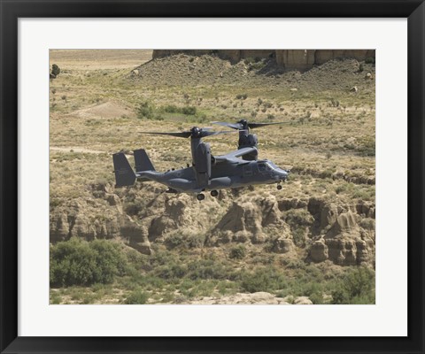 Framed CV-22 Osprey Prepares to Land Print