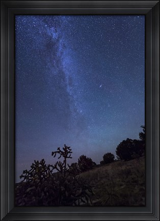 Framed Milky Way Rises Over Kenton, Oklahoma Print