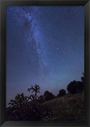 Framed Milky Way Rises Over Kenton, Oklahoma Print