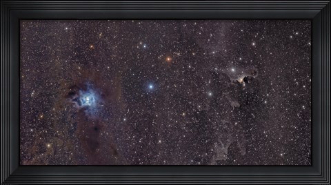 Framed Iris Nebula in Cepheus Print
