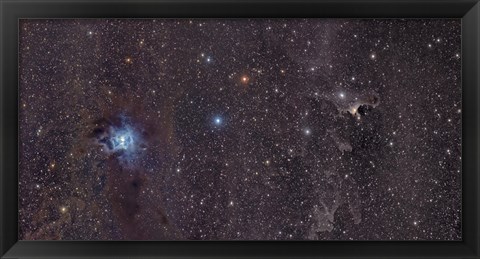 Framed Iris Nebula in Cepheus Print