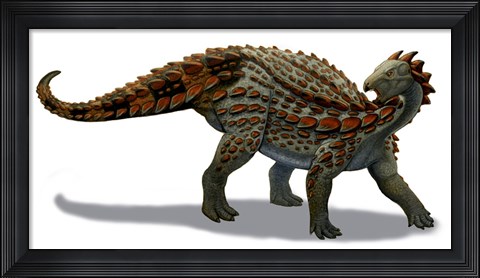 Framed Scelidosaurus Dinosaur of the Early Jurassic Period Print