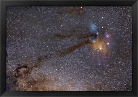 Framed Rho Ophiuchus Area in Sagittarius Print