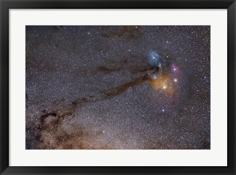 Framed Rho Ophiuchus Area in Sagittarius Print