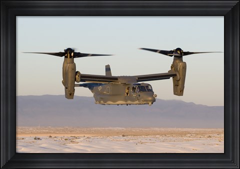 Framed CV-22 Osprey Flies in Helicopter Mode Print