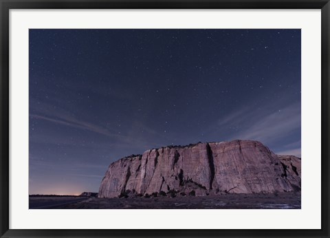 Framed Big Dipper over El Malpais National Monument Print