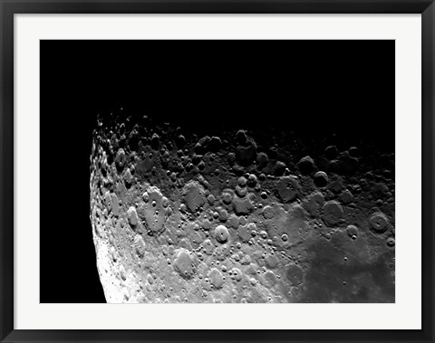 Framed Lunar Craters Clavius, Moretus, and Maginus Print