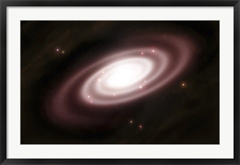 Framed Very Old Spiral Galaxy Print