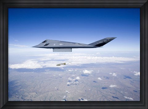 Framed F-117 Nighthawk Releases a GBU-31 JDAM Print