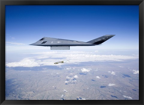 Framed F-117 Nighthawk Releases a GBU-31 JDAM Print