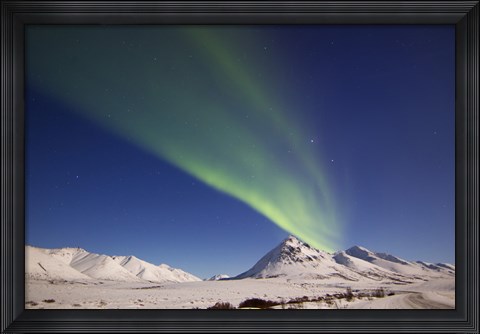 Framed Aurora Borealis over Ogilvie Mountains, Canada Print