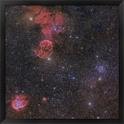 Framed Nebulae in Gemini Constellation Print