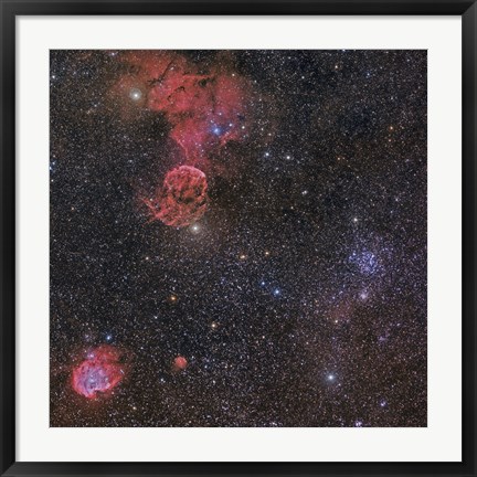 Framed Nebulae in Gemini Constellation Print